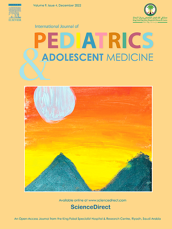 Go to journal home page - International Journal of Pediatrics and Adolescent Medicine
